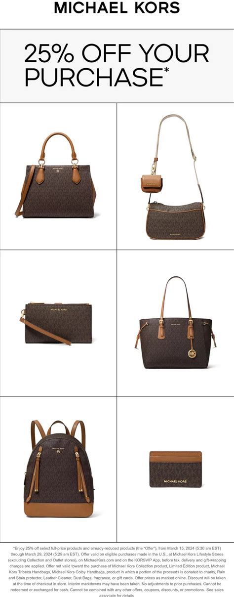 promo codes for michael kors canada|michael kors additional discount.